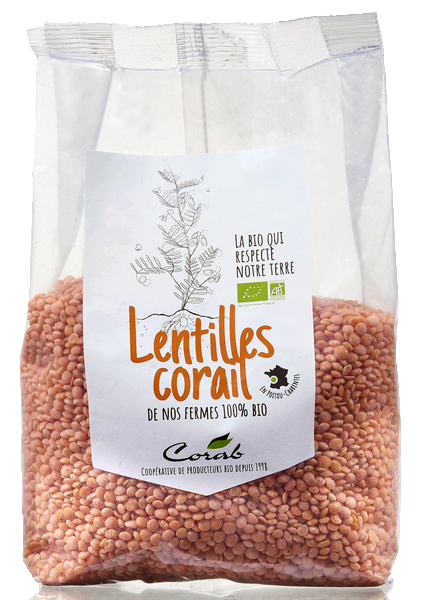 Lentilles corail bio - 1